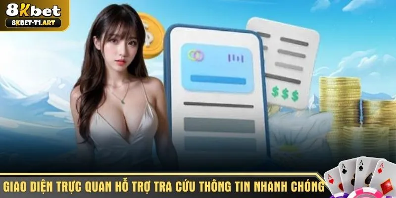 Giao diện trực quan hỗ trợ tra cứu thông tin nhanh chóng